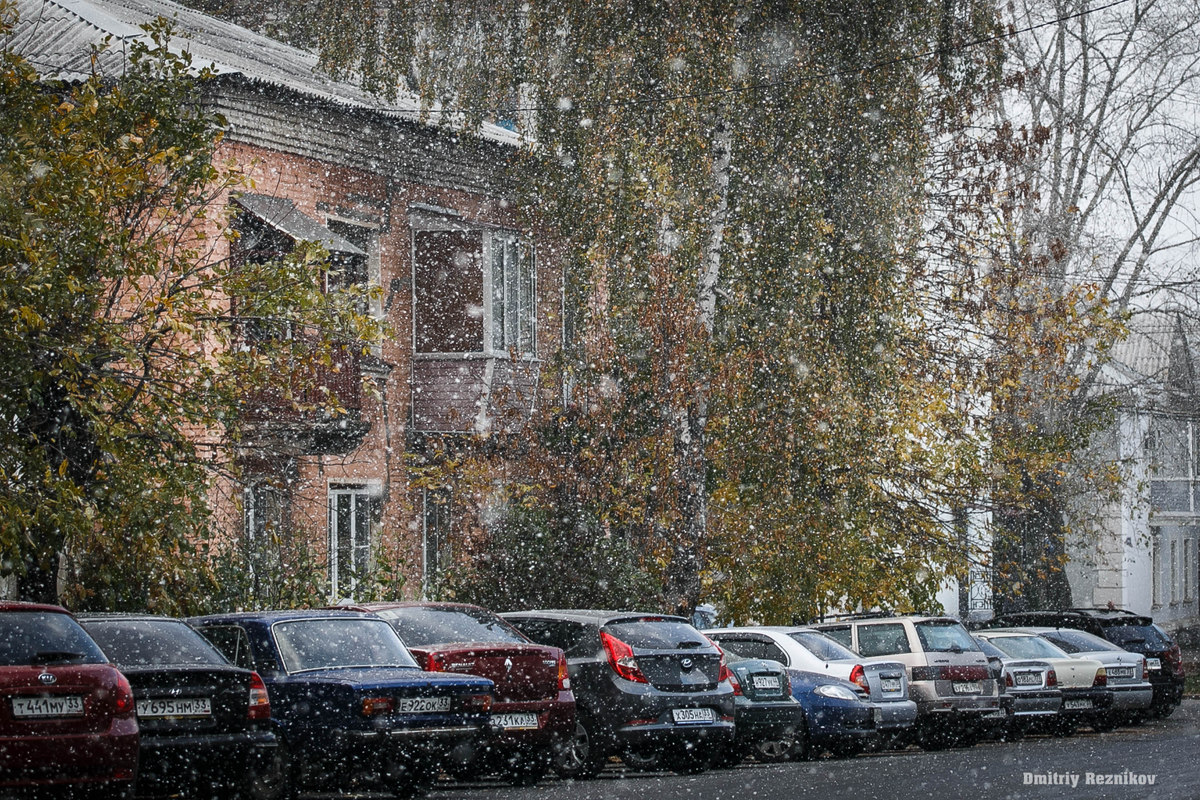 Во Владимире выпал первый снег 20151007 snow