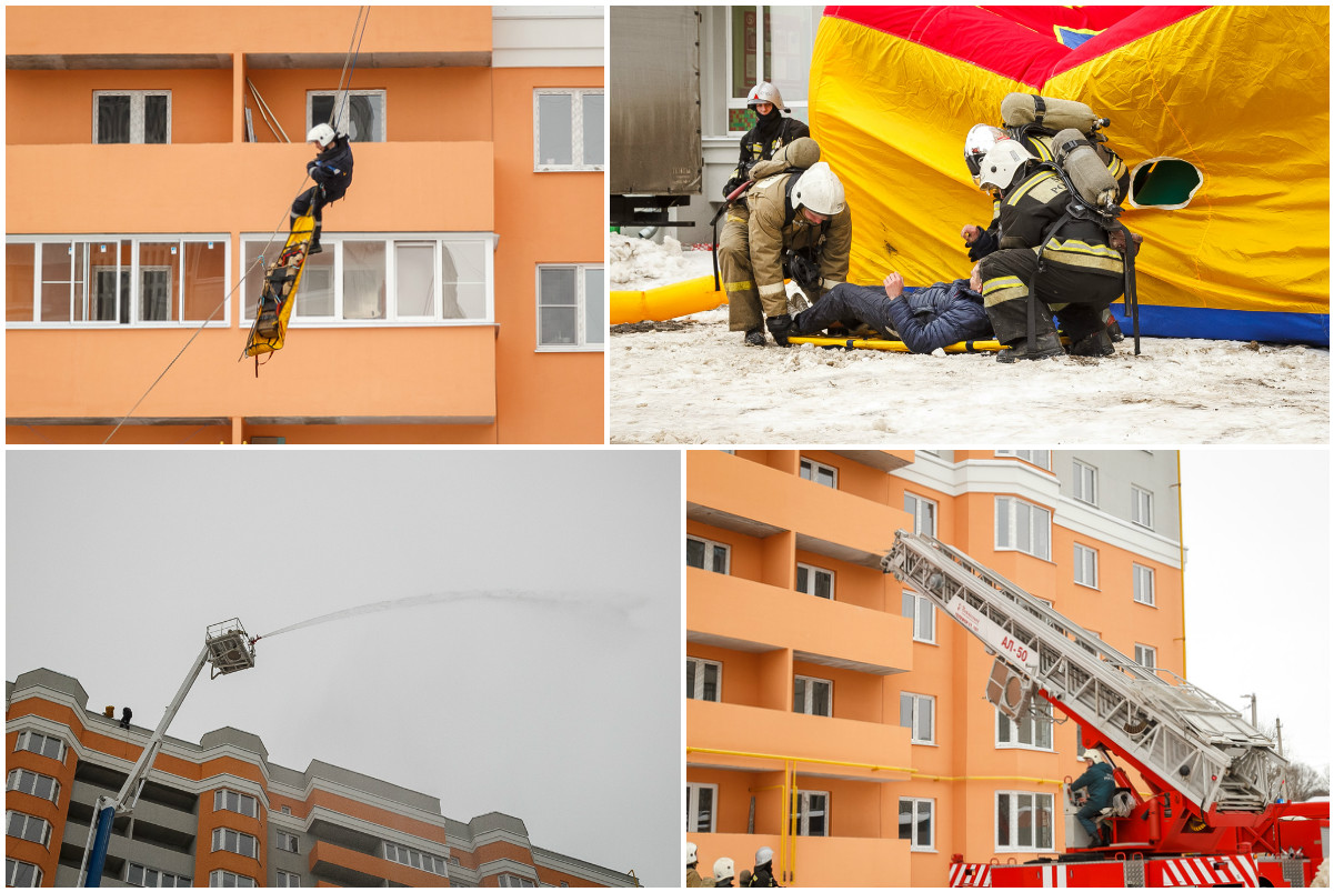 На Нижней Дуброве спасали людей с тринадцатого этажа mchs