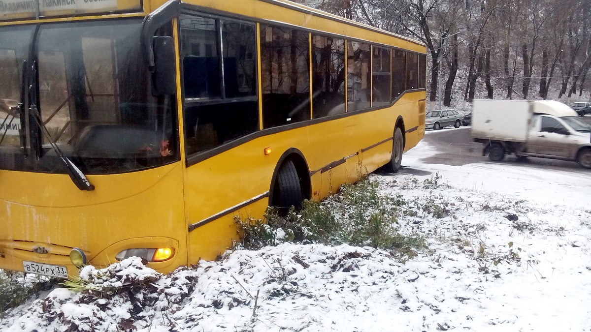 Пассажирский автобус вылетел в кювет у автовокзала vldzwluw