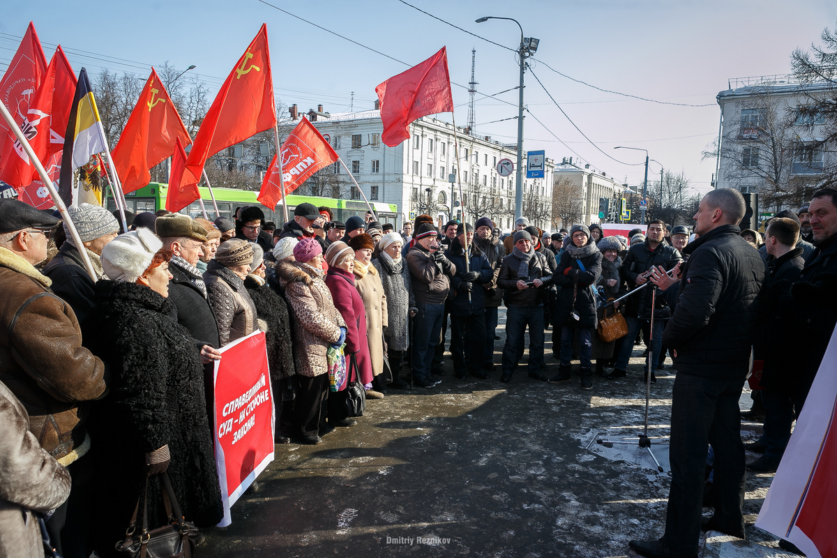 «Мэрия дрогнула». Во Владимире коммунисты раскритиковали Путина 20180303 митинг КПРФ Удальцов Шевченко 019