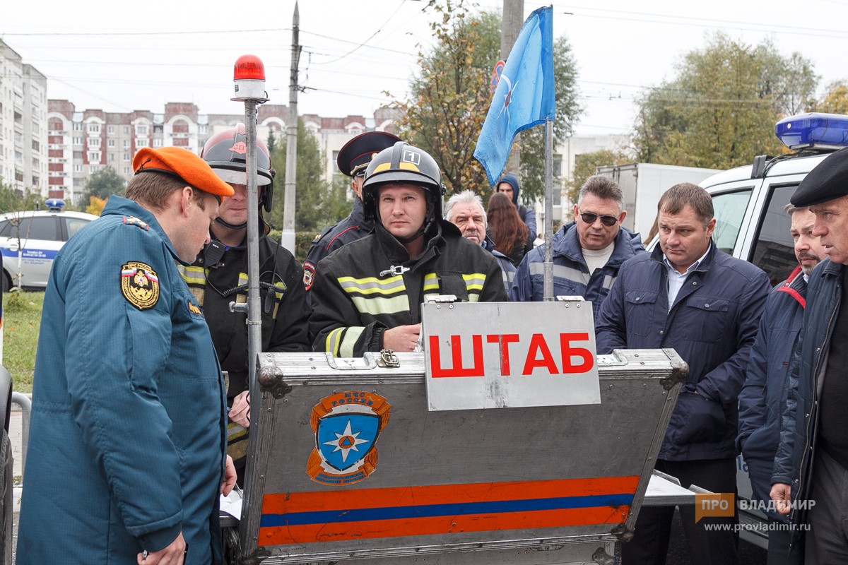Во Владимире пожарные потренировались на эвакуации «Крейсера»