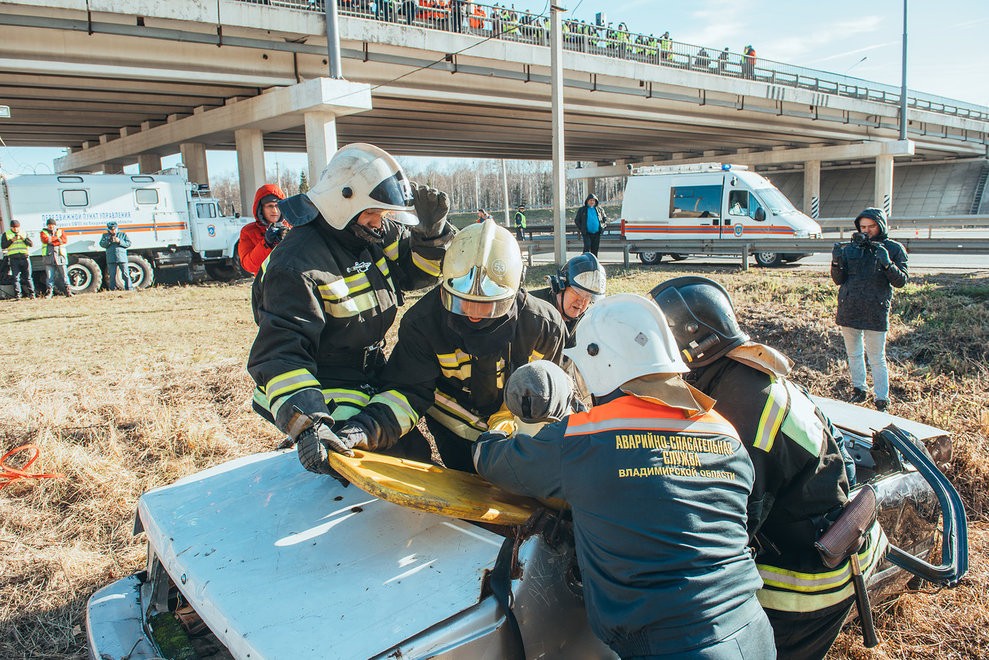 Во Владимирской области «на пятерку» прошли учения на трассе М-7 Во Владимирской области «на пятерку» прошли учения на трассе М-7