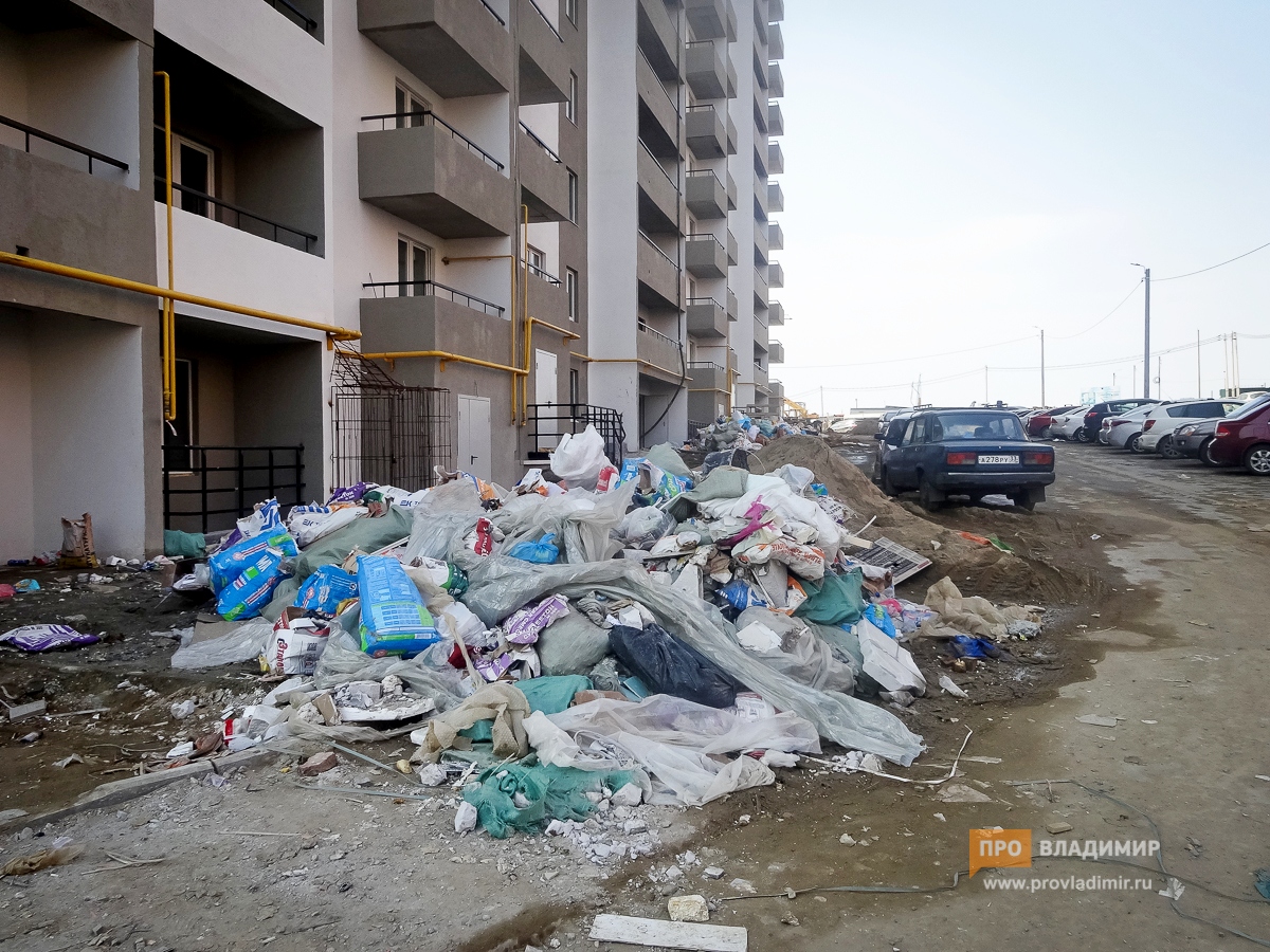 Новостройку на Нижней Дуброве приведут в порядок за неделю