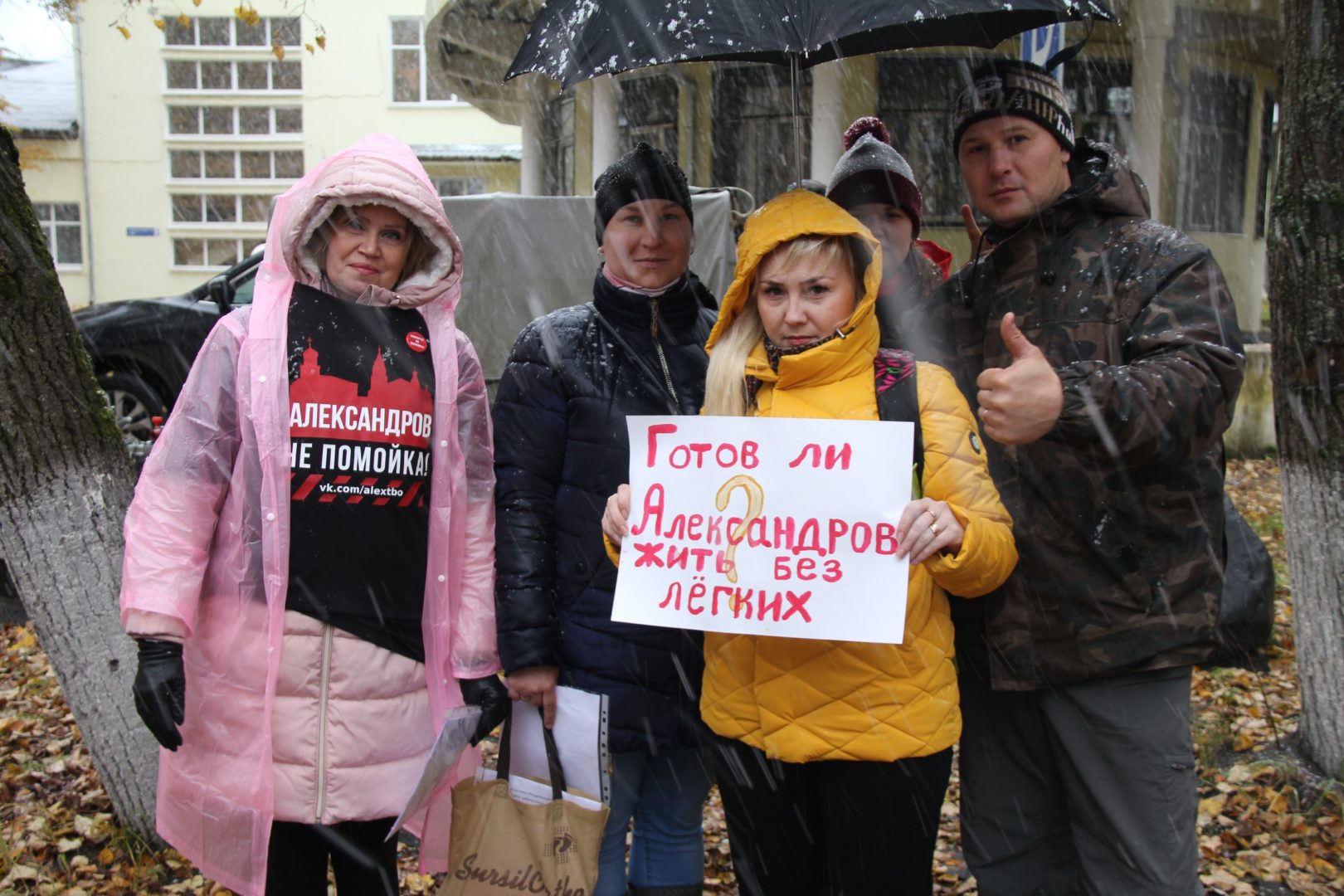 На митинге в Александрове потребовали прекратить «геноцид» населения