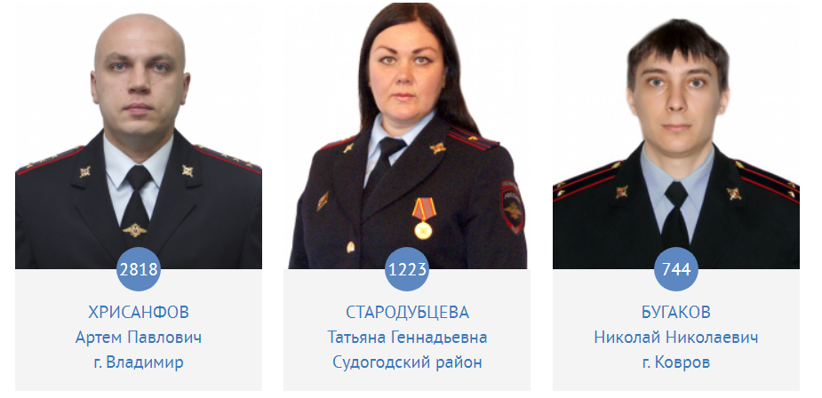 Назван народный участковый Владимирской области
