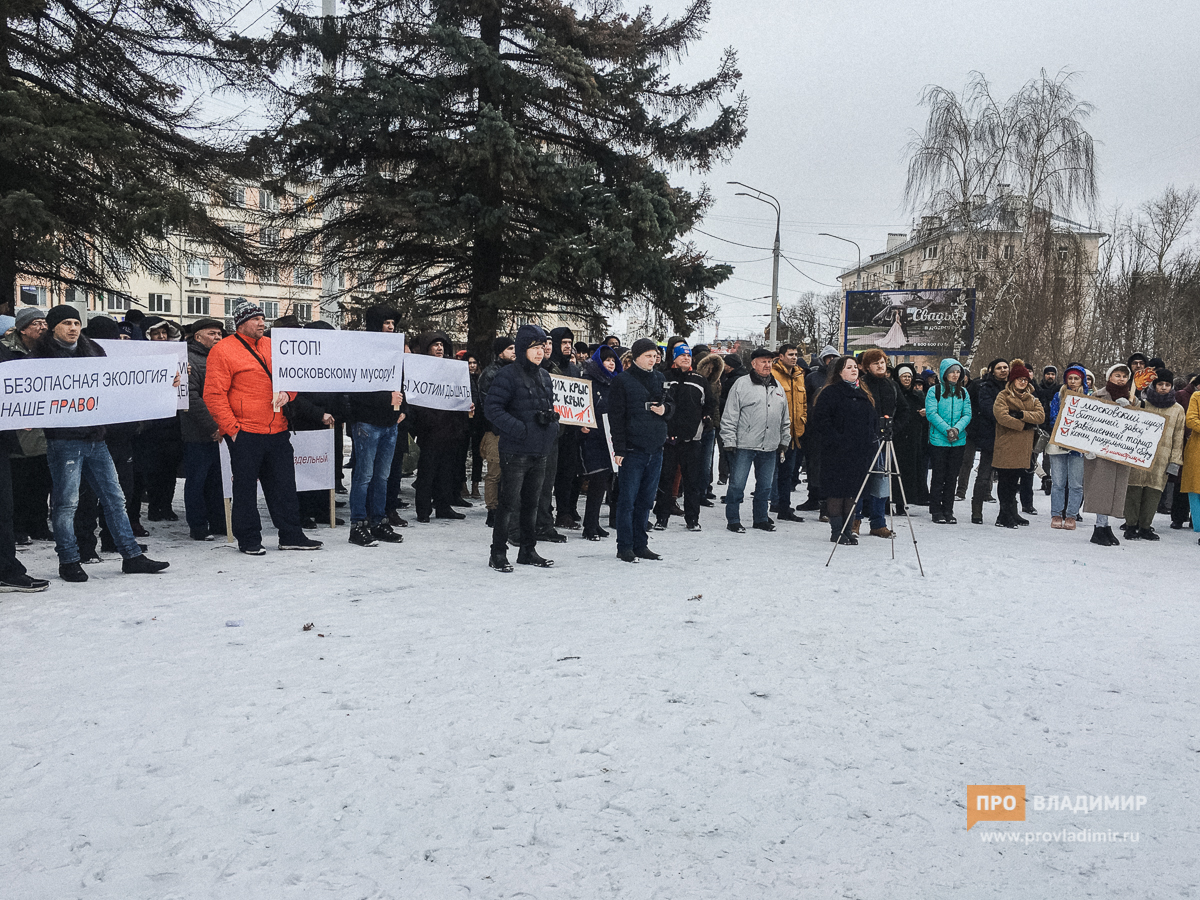 Антимусорный митинг во Владимире превратился в акцию против Шохина