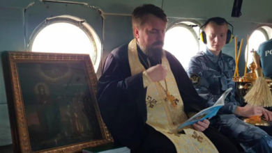 Вертолетный молебен с боголюбовской иконой прошел над Владимирской областью