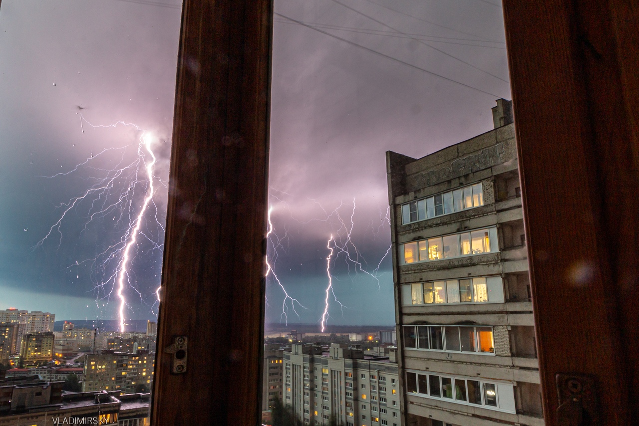 Владимирцы публикуют фотографии последствий вчерашней грозы