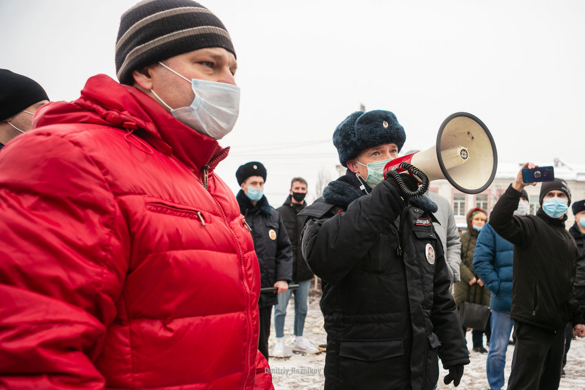 Десятки владимирцев задержаны за выход на акцию в поддержку Навального. Фоторепортаж