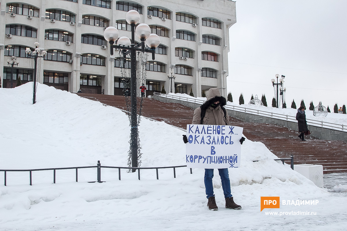 Полиция помешала провести акцию против Сипягина во Владимире