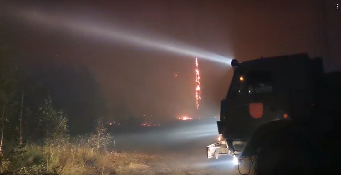 Владимирские пожарные вырвались из огненной западни в Мордовском заповеднике