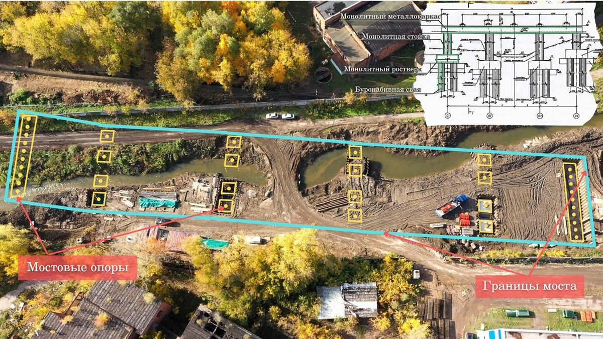 На Рпенском проезде возводят уникальный для Владимирской области мост