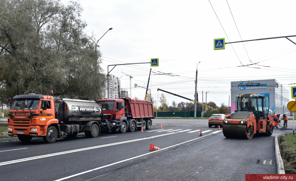 Во Владимире готовят к сдаче дороги на улицах Красноармейская и Егорова