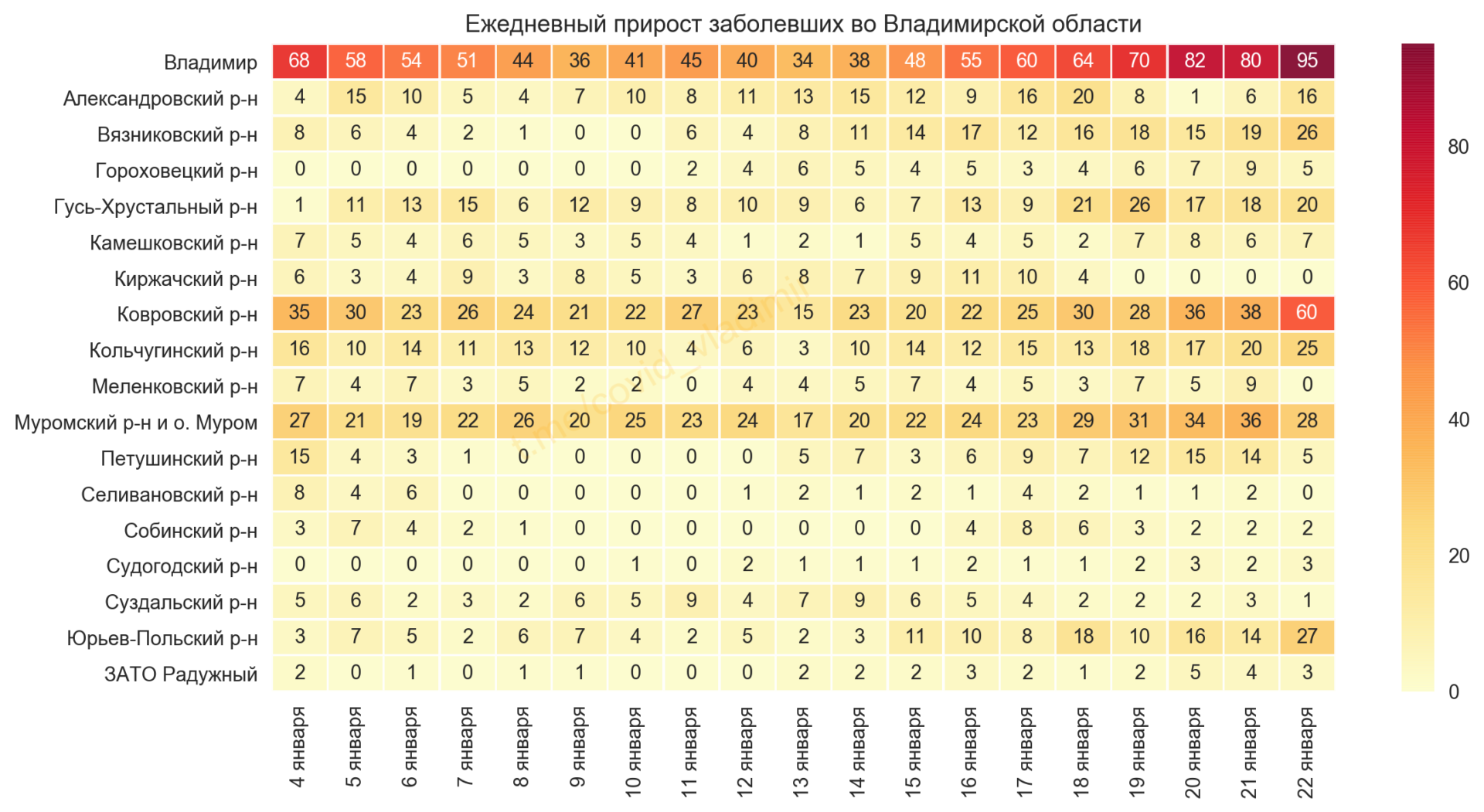 Во Владимирской области выявили 323 новых случая коронавируса