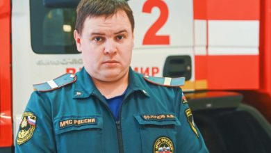 Владимирский пожарный в свой выходной пришел на помощь детям, устроившим дома короткое замыкание