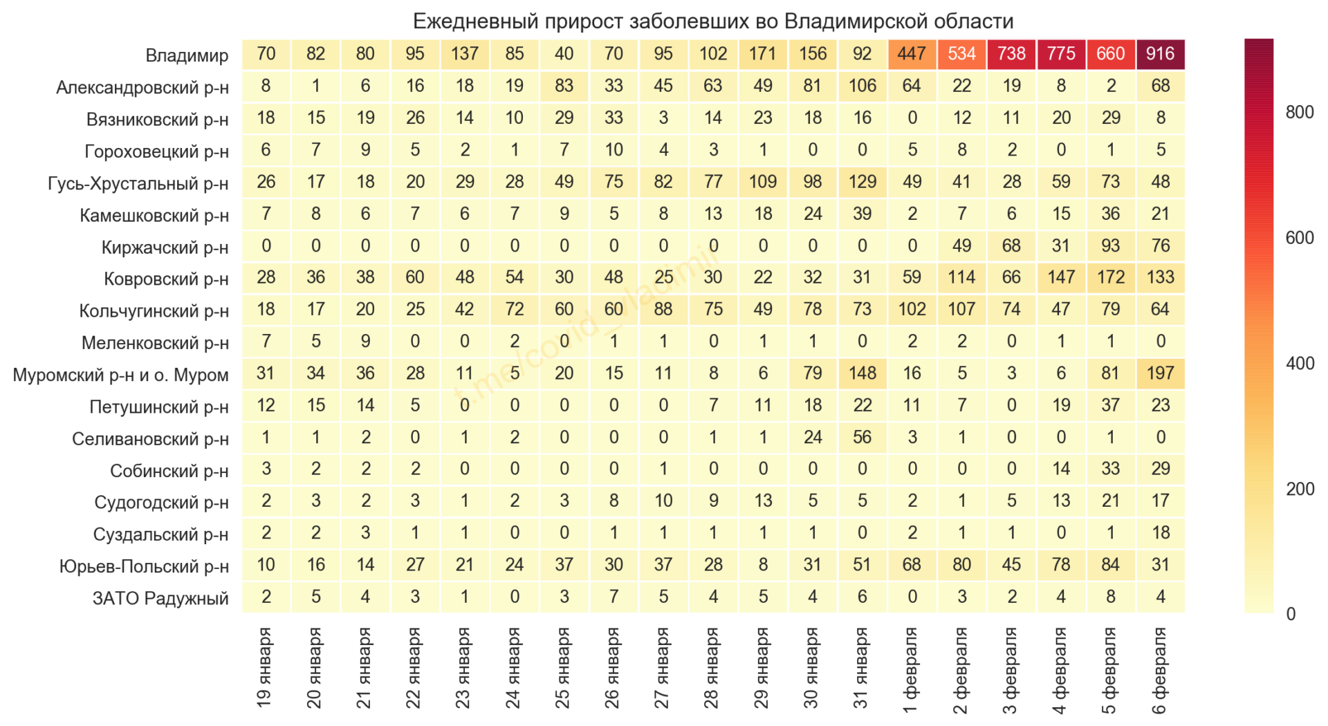 Во Владимирской области выявили 1658 новых случаев коронавируса