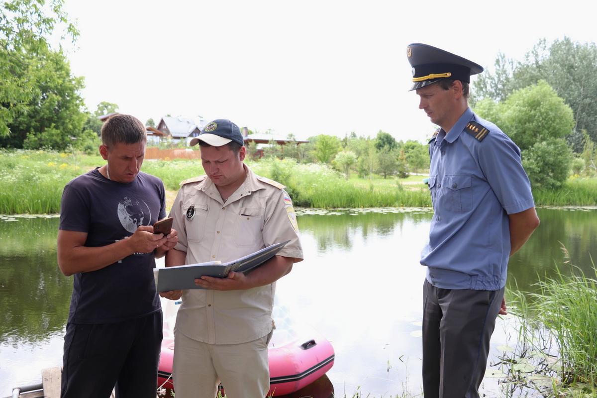 В Суздале на реке Каменке проверили стоянки маломерных судов