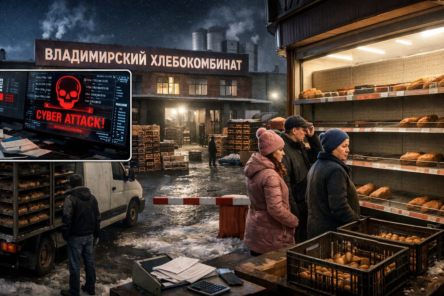 Владимирский хлебокомбинат подвергся мощной кибератаке
