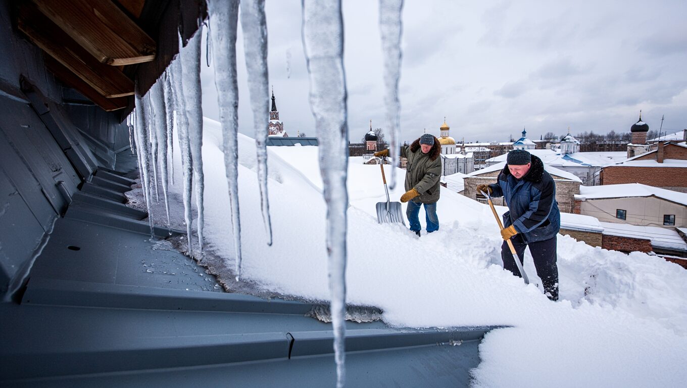 Авдеев назвал «угрожающей» ситуацию с расчисткой крыш от снега