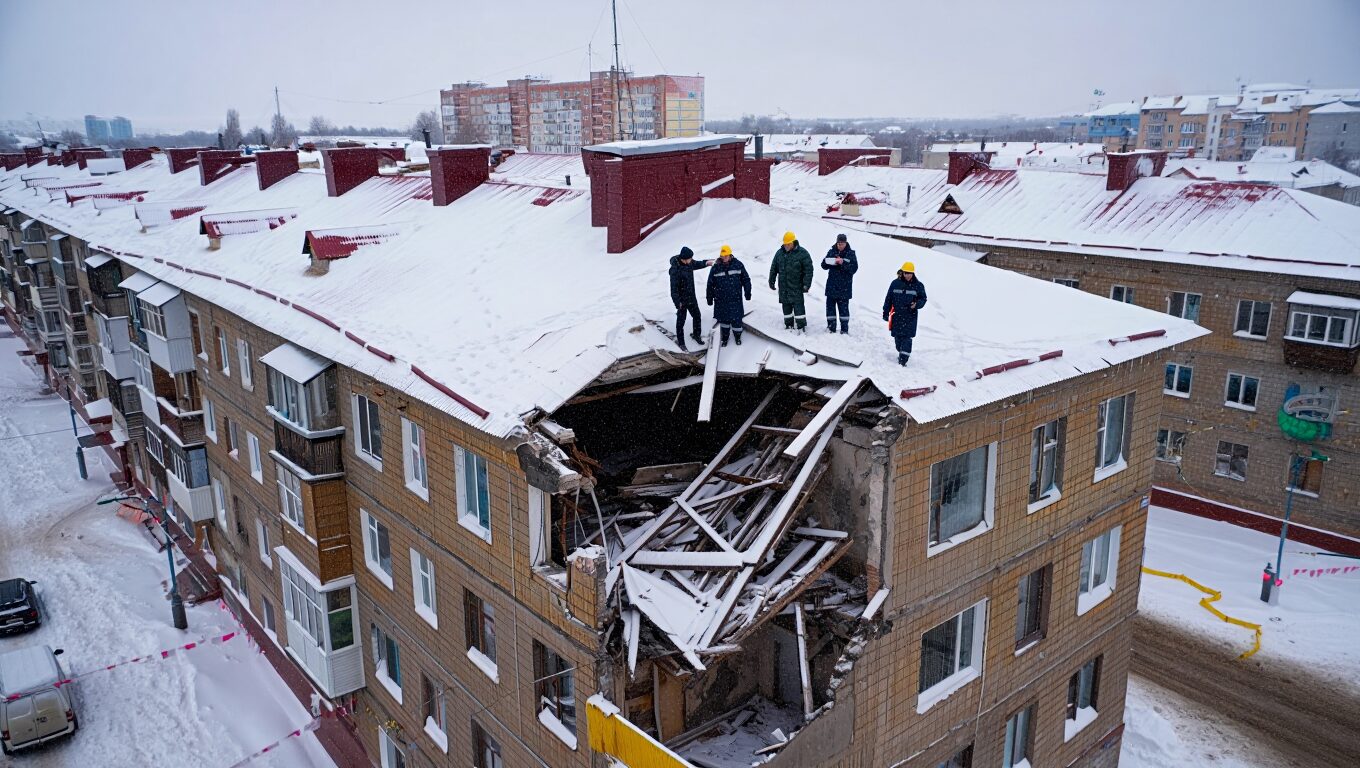 В Струнино обрушилась крыша пятиэтажки — министр ЖКХ экстренно выехал на место