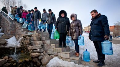 Казанский родник: два каптажа из трёх встали, очередь осталась