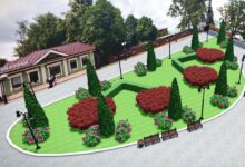 На Спасском холме из кустарников вырастет силуэт вишни