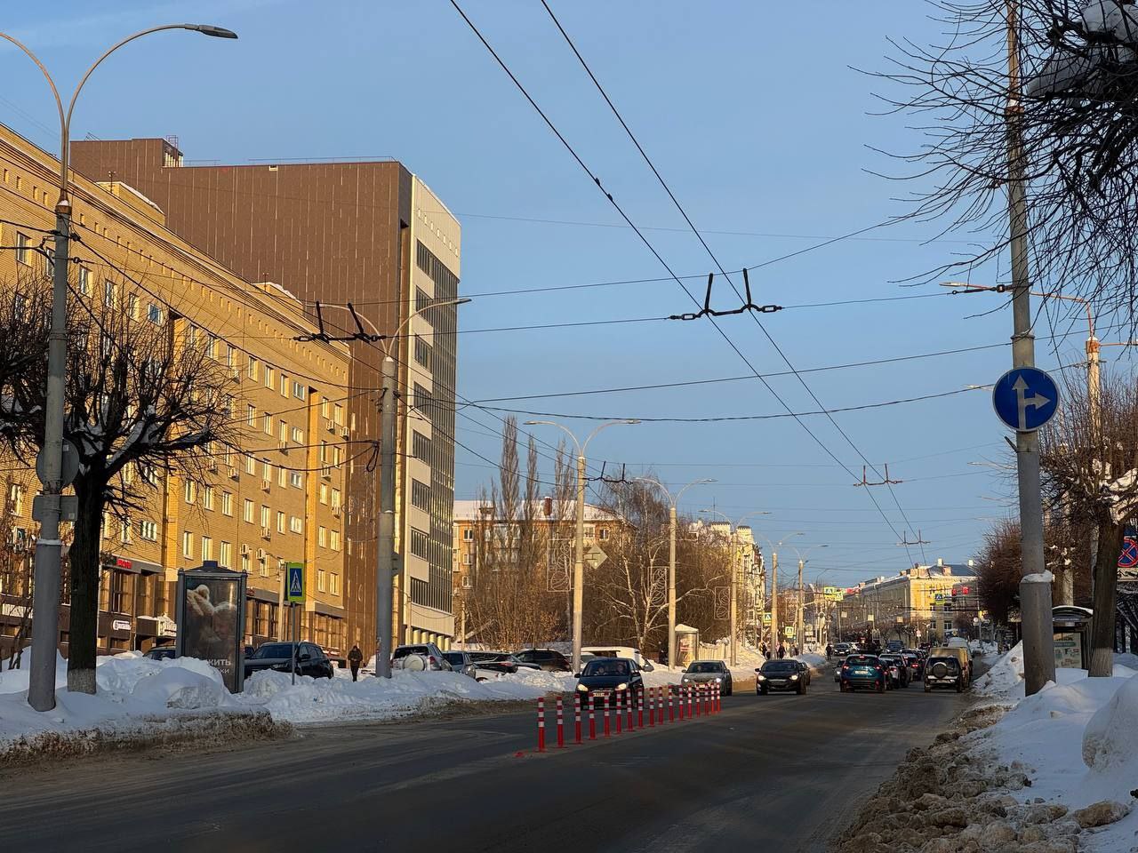 Во Владимире запретили прямой проезд на перекрёстке Горького и Сакко и Ванцетти